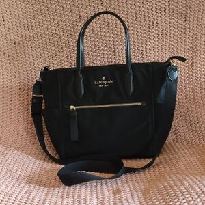 Kate Spade Black Tote with Gold Accents